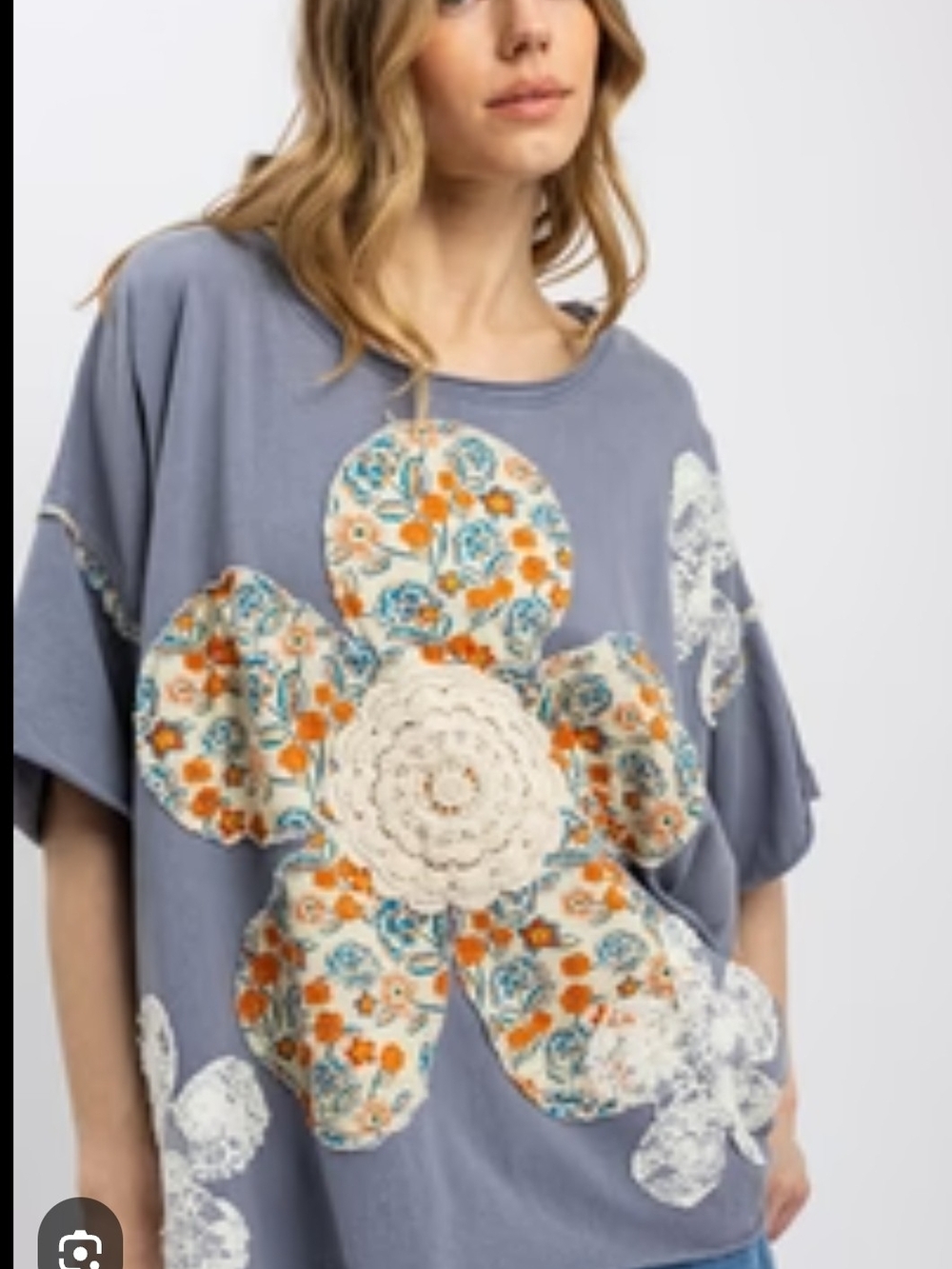 Shein Patchwork Top